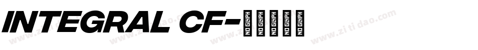 integral CF字体转换